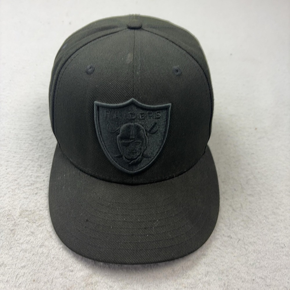 Raiders Hat Cap Snap Back Mens One Size Black NFL Football 9FIFTY New Era